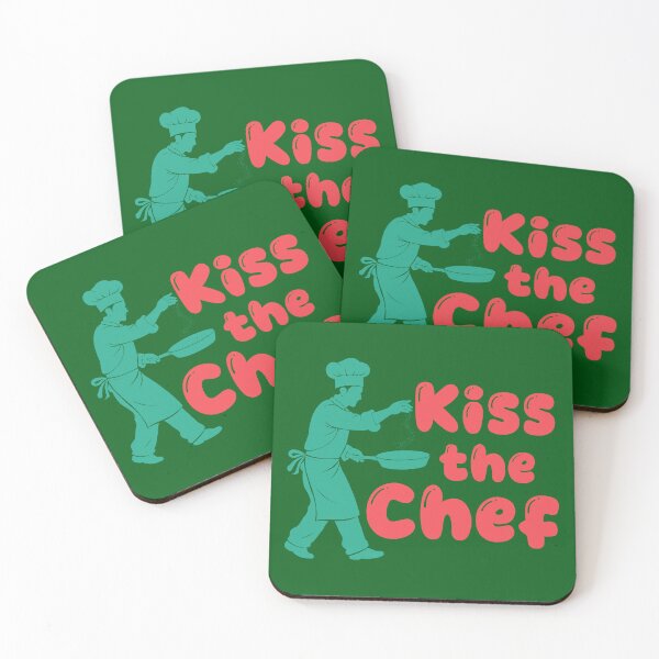 Item preview, Kiss The Chef. Funny Cooking Quote. Funny Chef Quote designed and sold by DesignHouse07.