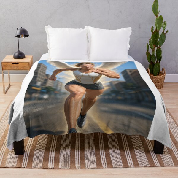 Item preview, Angel running a marathon designed and sold by CathryneDelamort.