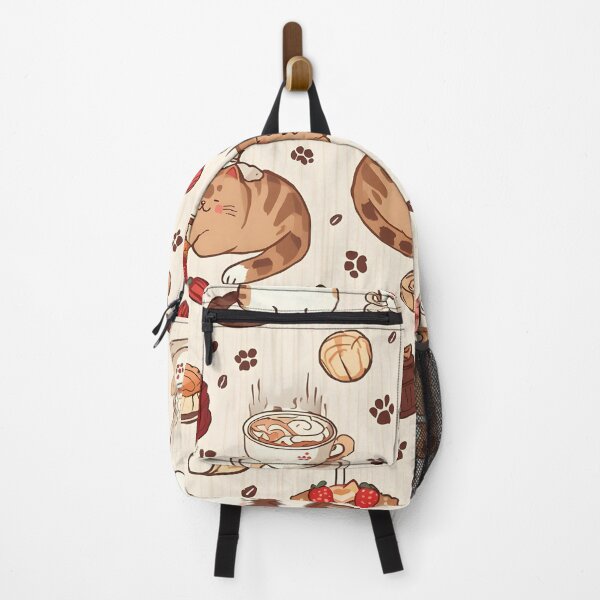 Item preview, Adorable Cat Baker Seamless Pattern with Coffee and Gourmet Chocolates designed and sold by MoonlitDoodles1.