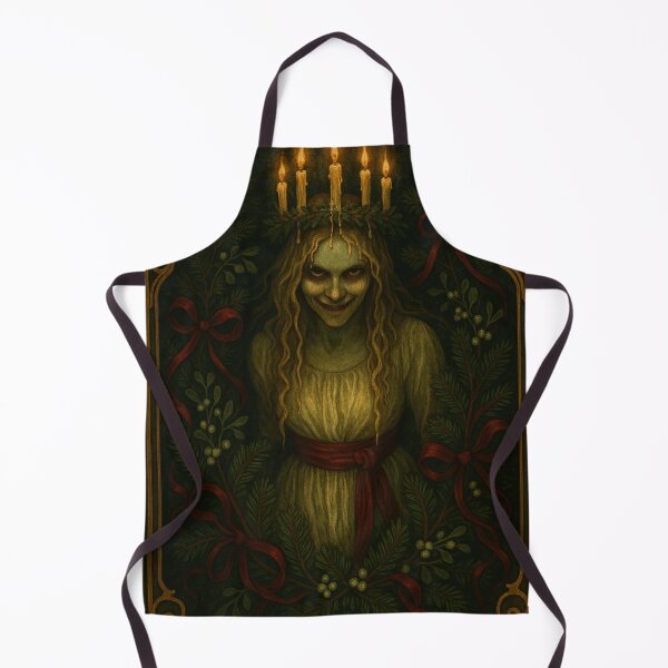 Item preview, The Saint of Wax – Dark Nordic Lucia Art Print designed and sold by MaBakerArt.