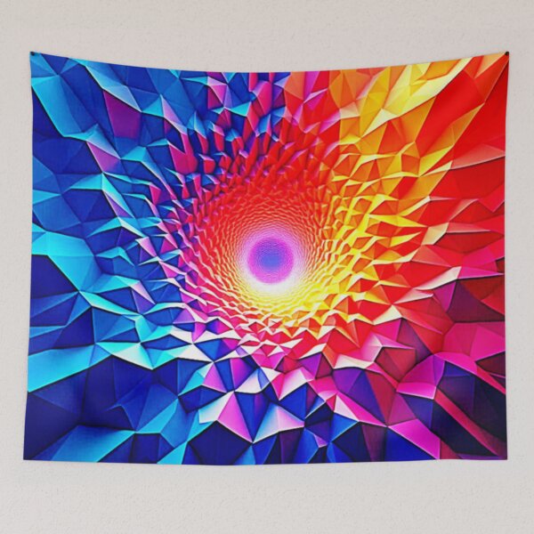 Item preview, Prismatic Geometric Color Vortex Design designed and sold by Health And Fitness Posts e-Store.