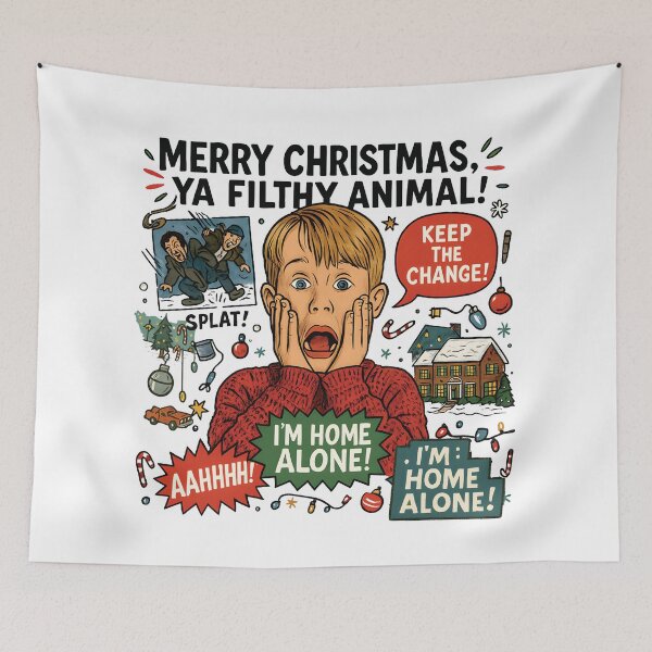 Item preview, Merry Christmas Ya Filthy Animal designed and sold by kjanedesigns.