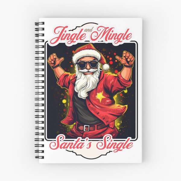 Artikelvorschau, Jingle Mingle Santa Is Single - Lustiger Humor auf einer Weihnachtsfeier mit Scheidungsmotiven entworfen und verkauft von SkullTroops.