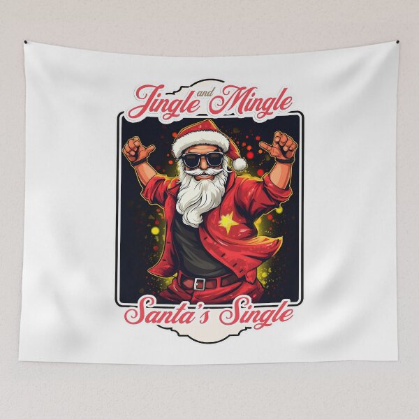 Item preview, Jingle Mingle Santa Is Single - Funny Christmas Divorce Party Humor designed and sold by SkullTroops.