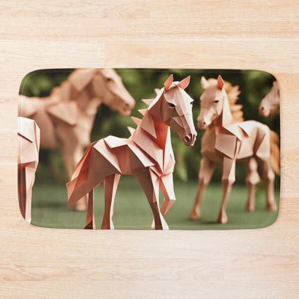 Item preview, Origami Art - Equine Symphony: Majestic Horses Roaming Free in the Meadow designed and sold by ArtfulFolds.