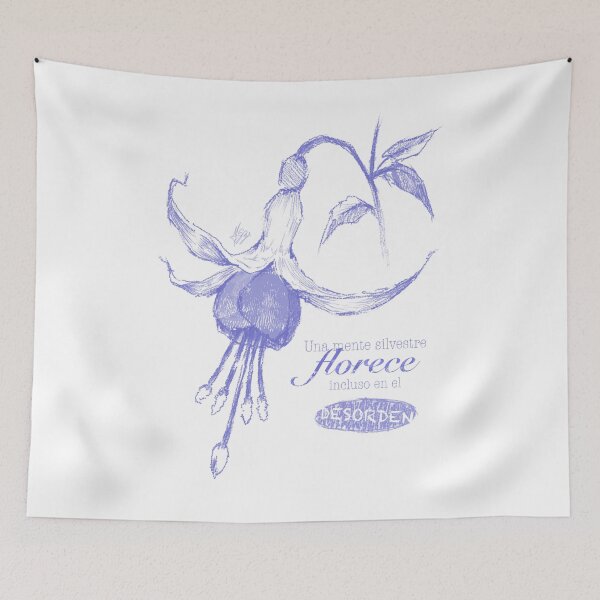 Item preview, A WILD MIND BLOOMS EVEN IN DISORDER LAVENDER-SPANISH designed and sold by LIS AND MELIVERSO.