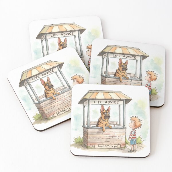 Item preview, German Shephard Life Advice designed and sold by Pixels & Paws.