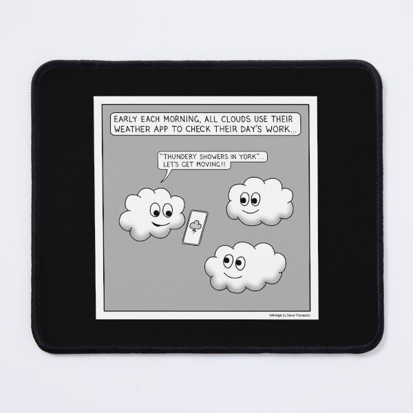 Item preview, Weather app for clouds designed and sold by Inklings cartoons.