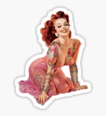 Tattoo Pin-Up Girl Sticker