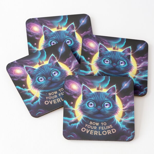 Item preview, Bow to Your Feline Overlord – Psychedelic Cat Art & Trippy Humor Design designed and sold by The People’s Punchline.