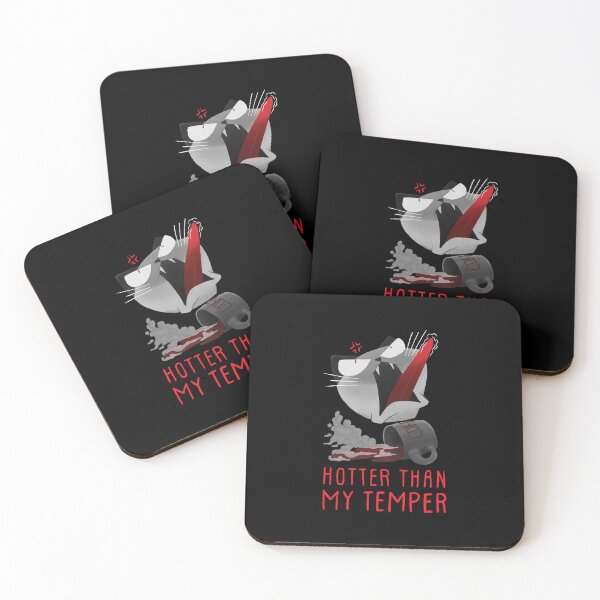 Item preview, Hotter Than My Temper Funny Cat Design designed and sold by Wicked-whiskers.