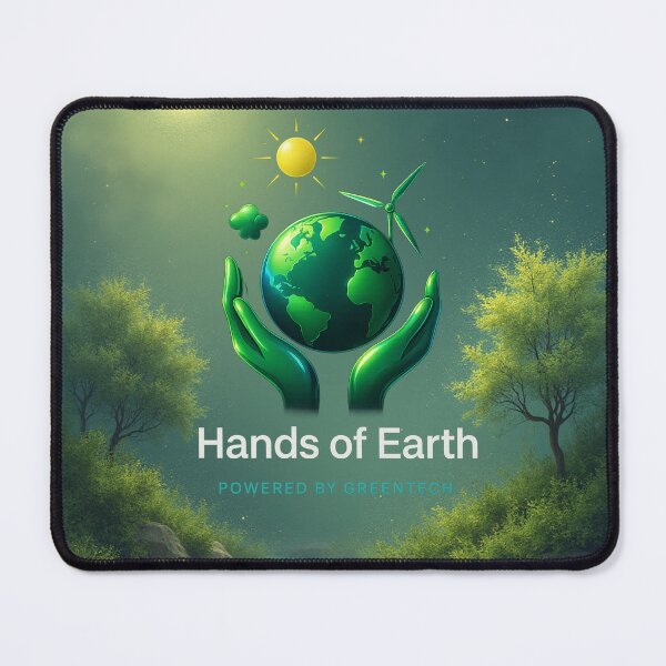 Item preview, Hands of Earth - Powered by Greentech designed and sold by AiFutureStudio.