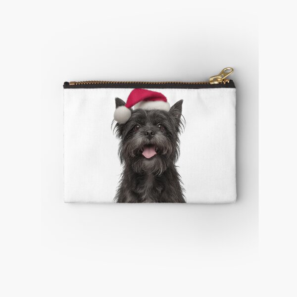 Item preview, Cute Affenpinscher dog Christmas Art — Affenpinscher dog Wearing Santa Hat designed and sold by LazyOwlStore.