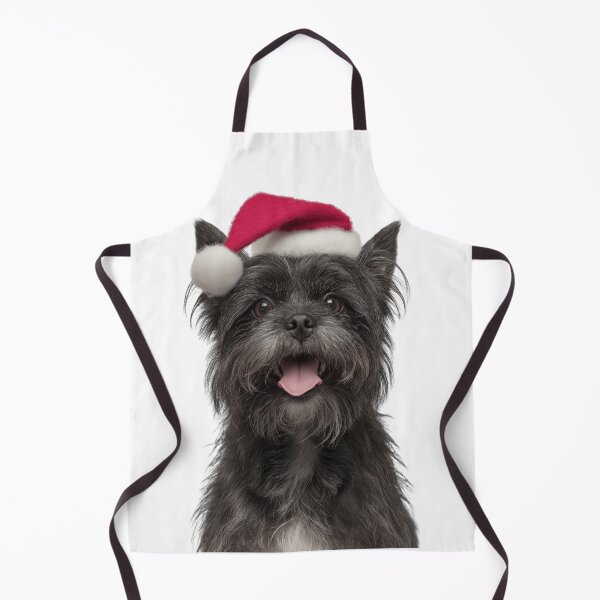 Item preview, Cute Affenpinscher dog Christmas Art — Affenpinscher dog Wearing Santa Hat designed and sold by LazyOwlStore.