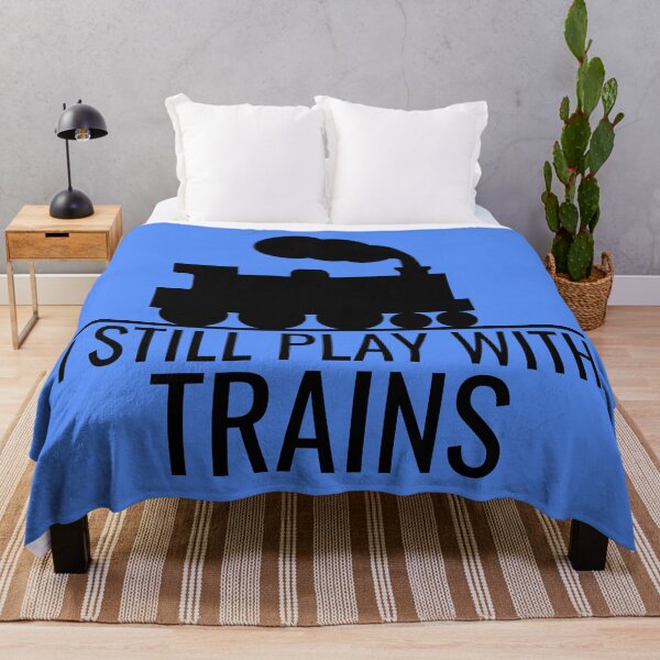 Item preview, I Still Play With Trains, Funny Train, Railway Enthusiast, railfan, train lover design designed and sold by DesignHouse07.