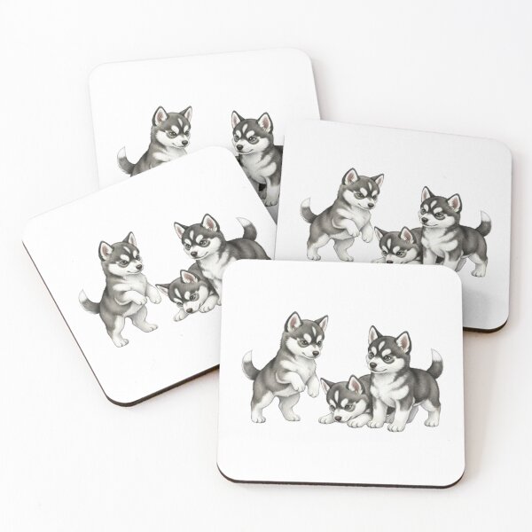 Item preview, Three little Huskies in the middle of a game designed and sold by CHRIST5000.