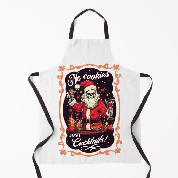 Item preview, Skull Santa Bartender - Funny Christmas Naughty Holiday Party Humor designed and sold by SkullTroops.