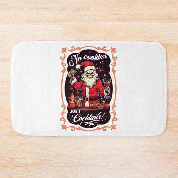 Item preview, Skull Santa Bartender - Funny Christmas Naughty Holiday Party Humor designed and sold by SkullTroops.