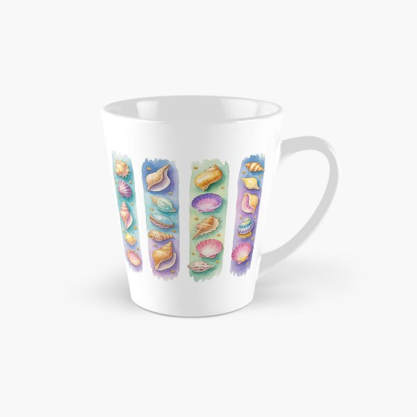Item preview, Colorful Seashell Collection Watercolor Illustration  designed and sold by ArtfulWeave.
