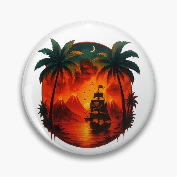 Item preview, Bay of Burning Volcanoes designed and sold by Les-Ink-Studio.