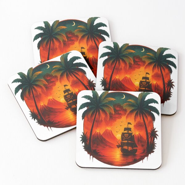 Item preview, Bay of Burning Volcanoes designed and sold by Les-Ink-Studio.