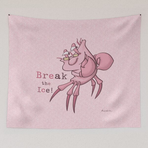 Item preview, Pink Writer Crab’s Playful Ice-Break designed and sold by Pink Writer.