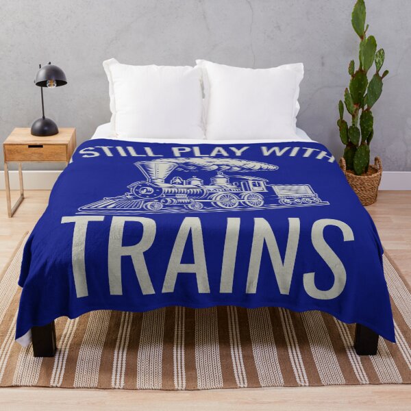 Item preview, I Still Play With Trains, Funny Train, Railway Enthusiast, railfan, train lover design designed and sold by DesignHouse07.