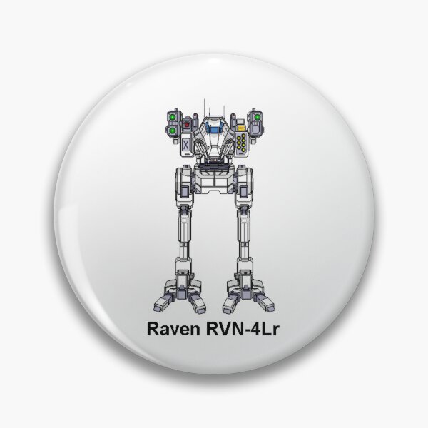 Item preview, Raven RVN-4Lr (White) - Inner Sphere BattleMech designed and sold by DagleysDesigns.