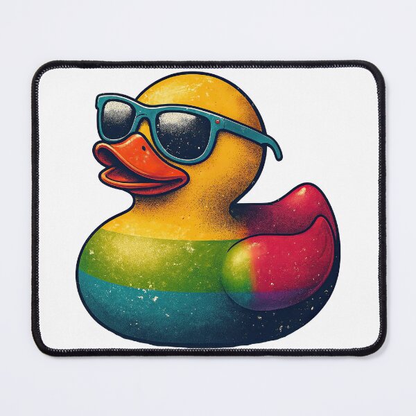 Item preview, Cool Rubber Duck with Sunglasses Retro Design  designed and sold by ArtfulWeave.