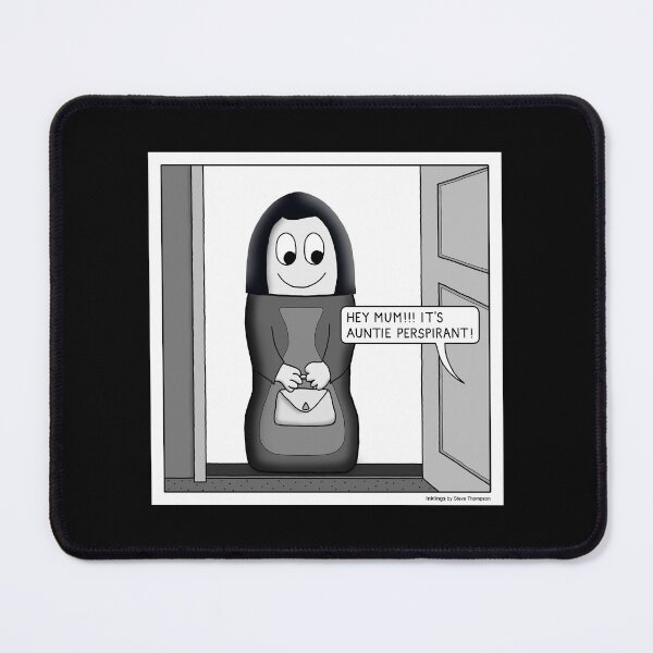 Item preview, Auntie Perspirant comes to visit designed and sold by Inklings cartoons.