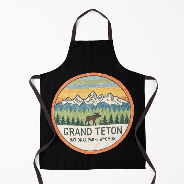 Item preview, Grand Teton National Park Alpine Glow Mountain Run designed and sold by JonesFlora2025.