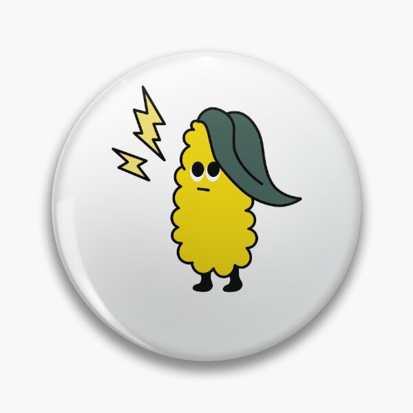 Item preview, Cute Cool Corn with Lightning Bolts | Funny Kawaii Vegetable Design designed and sold by mariekawaii.