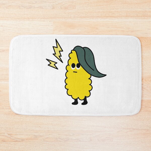 Item preview, Cute Cool Corn with Lightning Bolts | Funny Kawaii Vegetable Design designed and sold by mariekawaii.