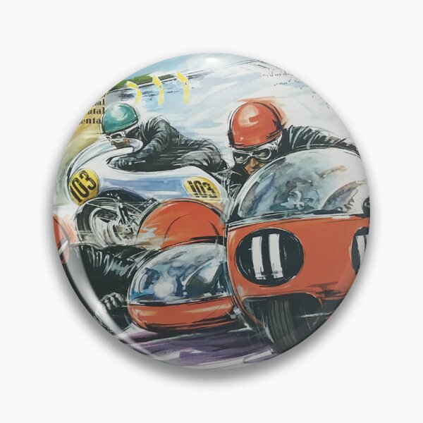 Artikelvorschau, Motodrom Hockenheim Motorbike Race – Vintage German Motorsport Poster entworfen und verkauft von Road To Track.
