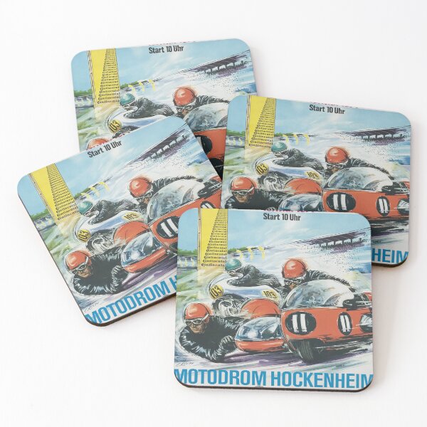 Artikelvorschau, Motodrom Hockenheim Motorbike Race – Vintage German Motorsport Poster entworfen und verkauft von Road To Track.