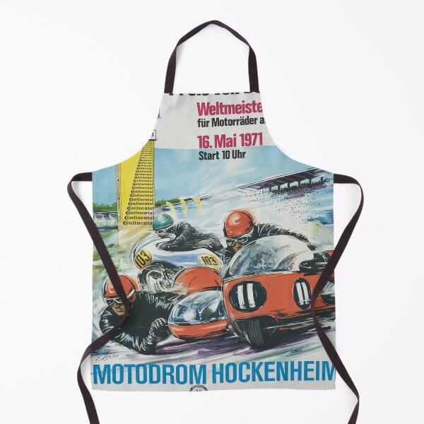 Artikelvorschau, Motodrom Hockenheim Motorbike Race – Vintage German Motorsport Poster entworfen und verkauft von Road To Track.