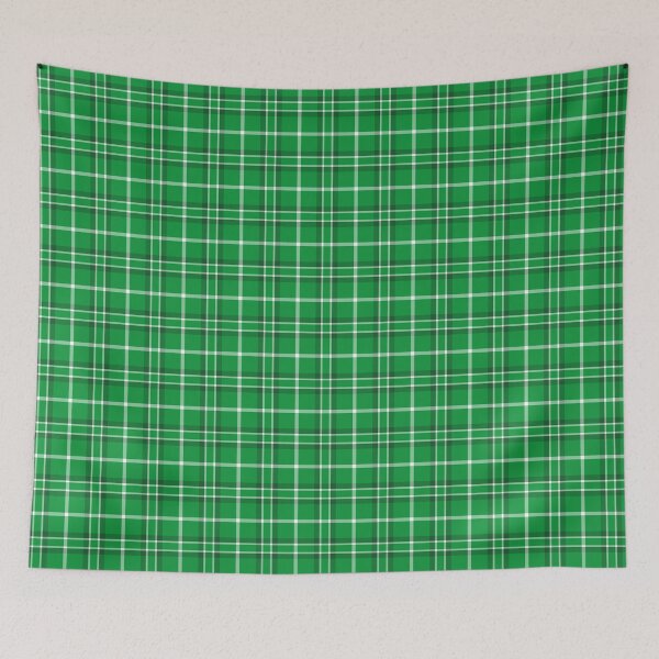 Item preview, Green And White Simple Straight Plaid Pattern designed and sold by DesignHouse07.