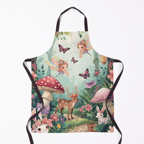 Item preview, Enchanted Fairy Garden Forest with Deer and Woodland Creatures designed and sold by MoonlitDoodles1.