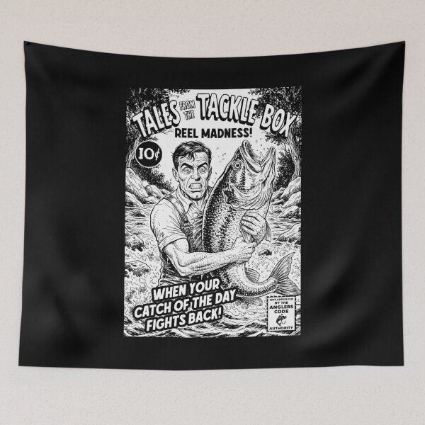Item preview, Funny Fishing Dad Comic Tales From The Tackle Box Fisherman designed and sold by GrandeDuc.
