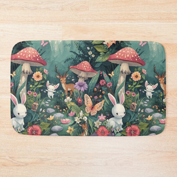 Item preview, Mystical Woodland Fairies and Animals Deep Forest Illustration designed and sold by MoonlitDoodles1.