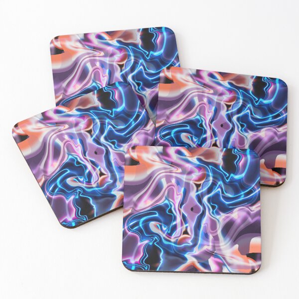Item preview, Blue and purple liquid neon design designed and sold by Katy  Rachel.