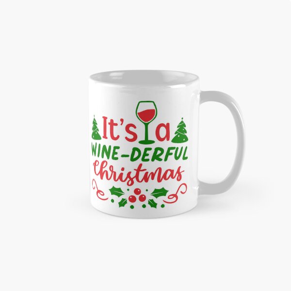 Item preview, It's A Wine-Derful Christmas, Funny Christmas Wine Quote, Christmas Sayings, Funny Christmas Design designed and sold by DesignHouse07.