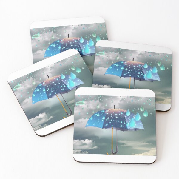Item preview, Rain with umbrella designed and sold by Karen Persephone .