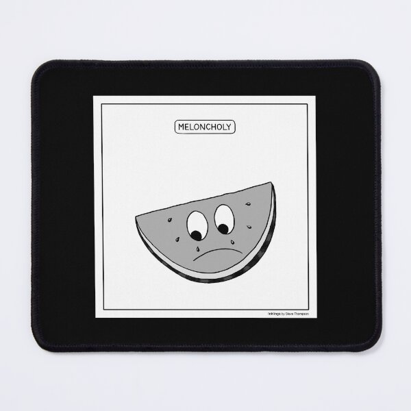 Item preview, Meloncholy (a sad melon) designed and sold by Inklings cartoons.