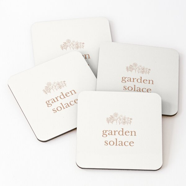 Item preview, Garden Solace | Minimal Botanical Line Art | Neutral Aesthetic Typography designed and sold by DailyVibesMerch.