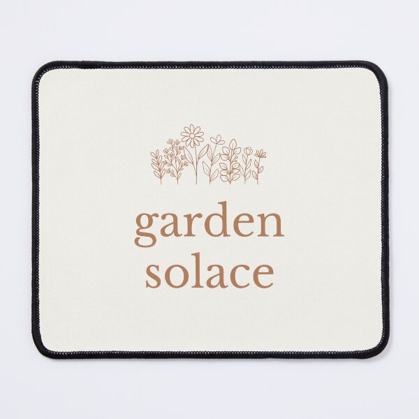 Item preview, Garden Solace | Minimal Botanical Line Art | Neutral Aesthetic Typography designed and sold by DailyVibesMerch.