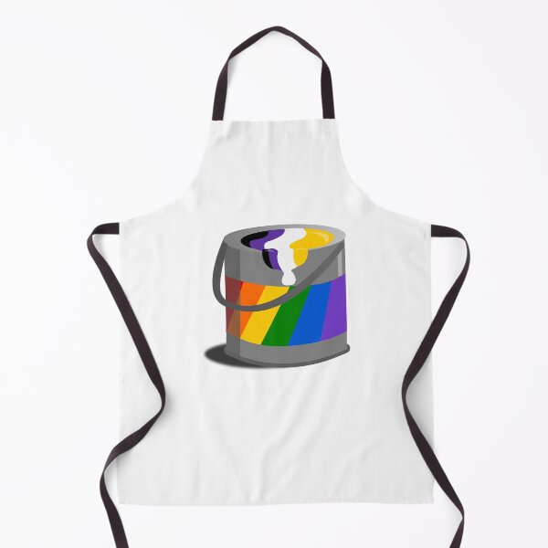 Item preview, Proud Paint Nonbinary Flag in a Bucket designed and sold by HarveyHandcraftsandDesigns.