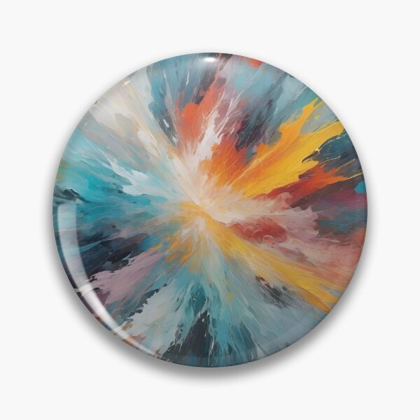Item preview, Abstract vibrant colorful artistic oil painting home decor designed and sold by denakh.