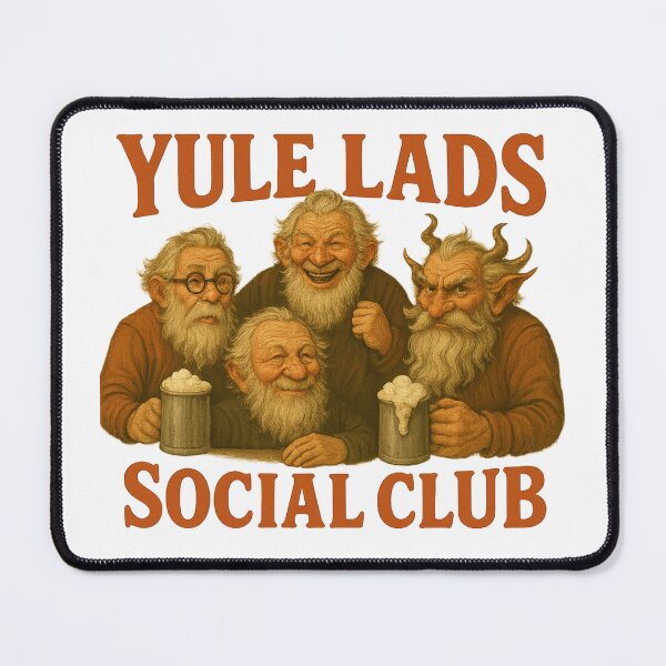 Item preview, Yule Lads Social Club — Vintage Nordic Folklore Mischief designed and sold by POD DYNASTY | Original Print On Demand T-Shirt Graphics.