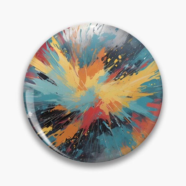 Item preview, Abstract vibrant mix colorful artistic oil painting home decor designed and sold by denakh.
